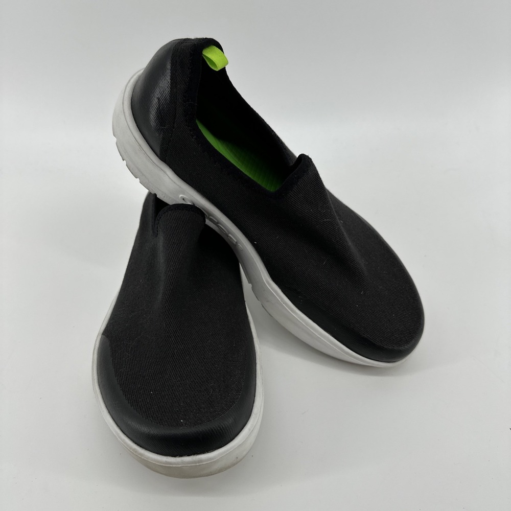 Oofos Oomg 2 Huali Walking Athletic Slip On Shoes Black Women Sz 7 (Q1-3312021)